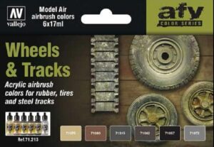 Vallejo Model Air Set - Wheels and Tracks 71213