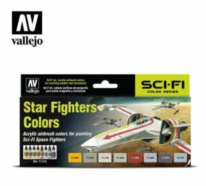 AV Vallejo Model Air 8 airbrush paint set Star Fighters Colours 71612