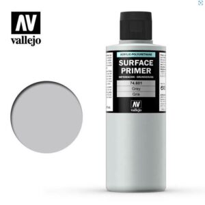 VALLEJO AIRBRUSH MODEL AIR SURFACE PRIMER GREY 200ML 74601