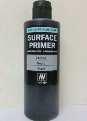 Vallejo 74602 - AV Polyurethane - Primer Black 200ML Brand New
