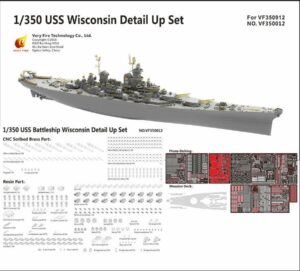 Very Fire 1/350 USS Wisconsin BB-64 Battleship Detail Set for VF350912 VF350012