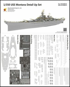 Very Fire 1/350 USS Montana BB-67 Battleship Detail Set for VF350913 VF350013