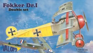 VALOM 1/144 FOKKER DR1 DOUBLE SET VLM14407