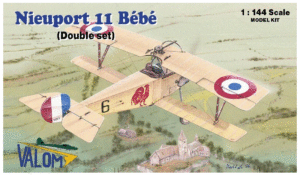 Valom Model kit 14413 1:144th scale Nieuport 11 Bébé (double set)