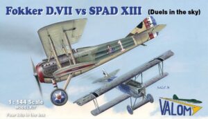Valom Models 1/144 Fokker D.VII vs SPAD XIII Four Kits in Box 14419