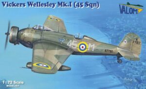 Valom 1:72 Vickers Wellesley Mk.I decals for 45 Sqn & 76 Sqn 72158