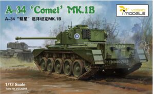 VESPID 1/72 scale A-34 'Comet' MK.1B Plastic model kit VS720004