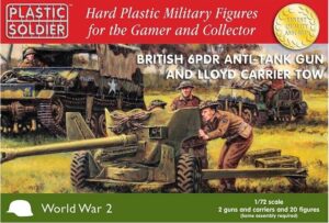 Plastic Soldier Company WW2G20004 1/72 British 6 pdr tank and Loyd Carrier