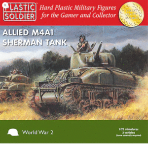 The Plastic Soldier Company WW2V20004 1:72 Allied M4A1 Sherman Tank Overlord ASSAULT ON THE RHINE