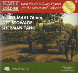 Plastic Soldier Company WW2V20005 1/72 EASY BUILD SHERMAN M4A1 76MM WET Overlord