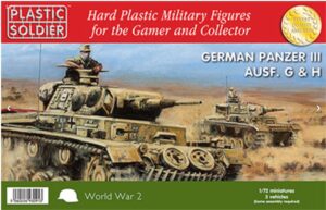 The Plastic Soldier Company WW2V20010 1/72 German Panzer III Ausf G and H BRITISH ARMY BATTLE SCHOOL