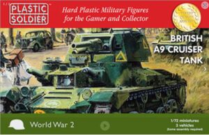 The Plastic Soldier Company WW2V20023 1/72 British A9 Cruiser Tank BRITISH ARMY BATTLE SCHOOL