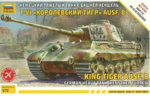 Zvezda 1/72 (20mm) King Tiger Ausf B (Henschel Turret) (Snap Fit) 5023 88