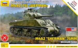 Zvezda 1/72 M4A2 Sherman US Tank WWII Model Kit Z5063
