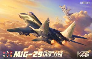 GREAT WALL HOBBY L7212 1:72 SCALE  MIG-29  9-12 Late Type “Fulcrum