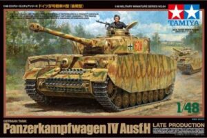 Tamiya 1/48 scale WW2 German Panzer IV Ausf H Late war tank 32584 Overlord and assault on the rhine